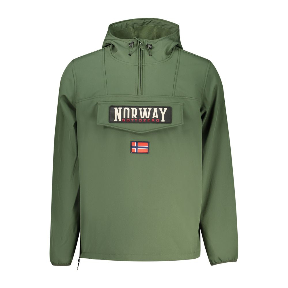 Norway 1963 Green Polyester Soft Shell Jacket with Hood
