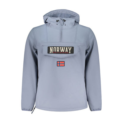 Norway 1963 Blue Polyester Soft Shell Jacket with Hood