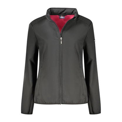 Norway 1963 Black Polyester Soft Shell Jacket with Removable Hood