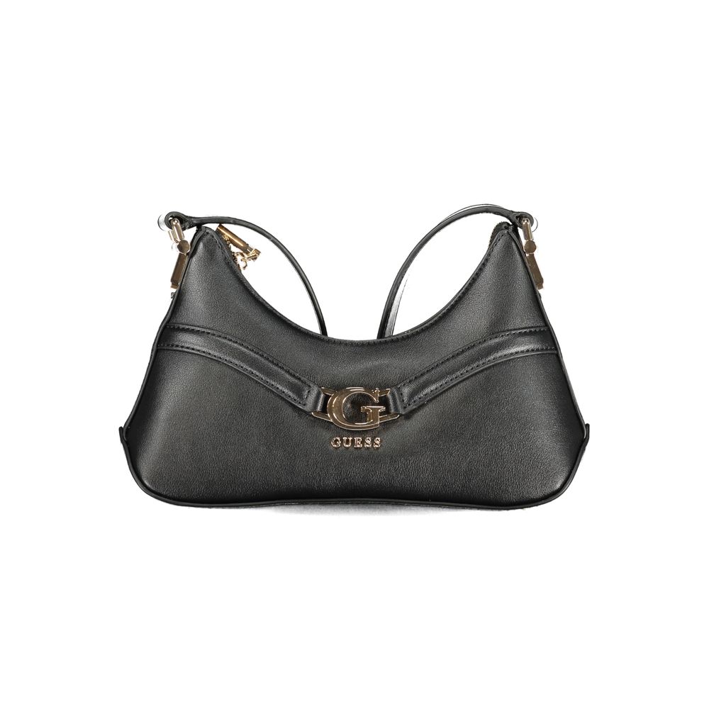 Guess Jeans Black DEA Mini Handbag – Faux Leather, Chic Shoulder Bag