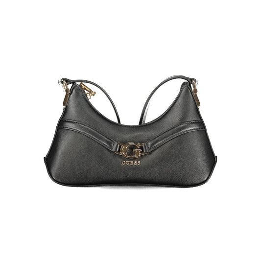 Guess Jeans Black DEA Mini Handbag – Faux Leather, Chic Shoulder Bag