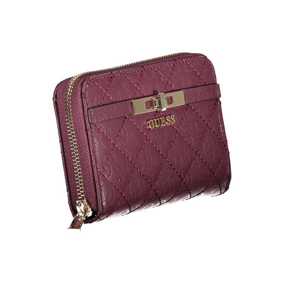 Guess Jeans Red Polyethylene Wallet - Trendy & Functional Accessory