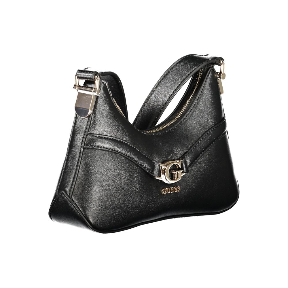 Guess Jeans Black DEA Mini Handbag – Faux Leather, Chic Shoulder Bag