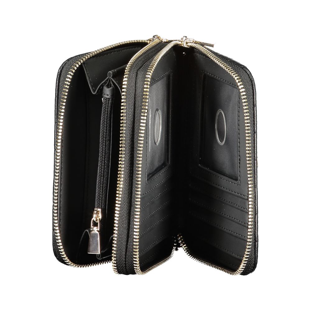 Guess Jeans Black Polyethylene Wallet - Nadira SLG Double Wallet