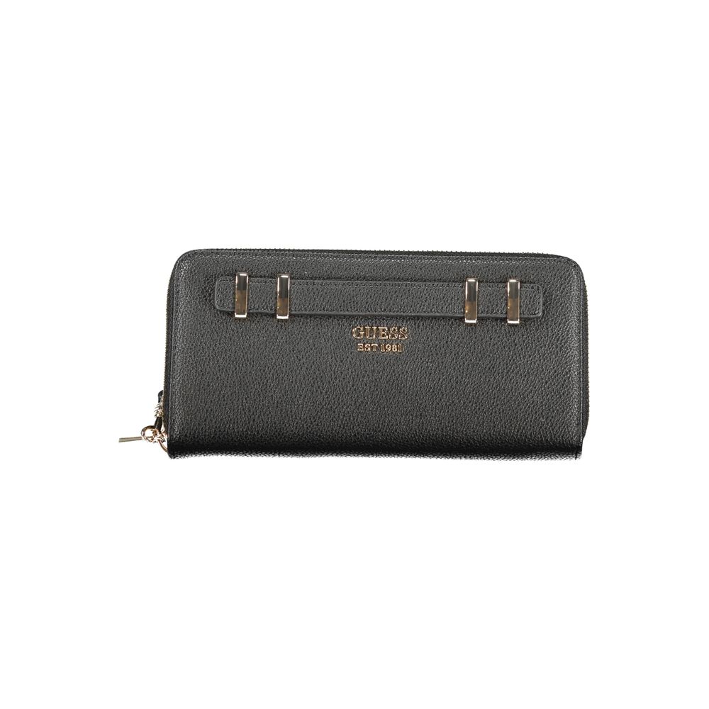 Guess Jeans Black Polyethylene Wallet - GREGORIA SLG