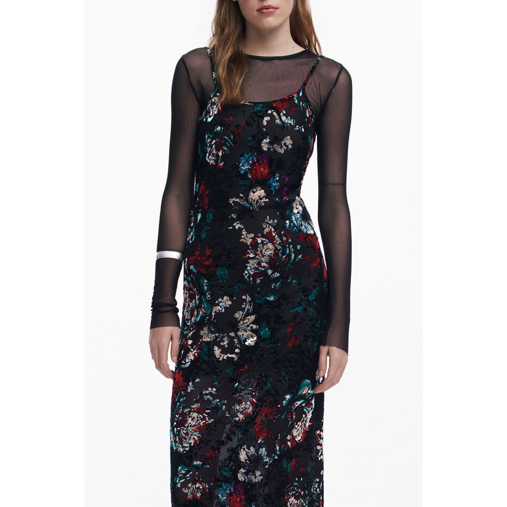 Desigual Black Polyester Dress - Cassidy