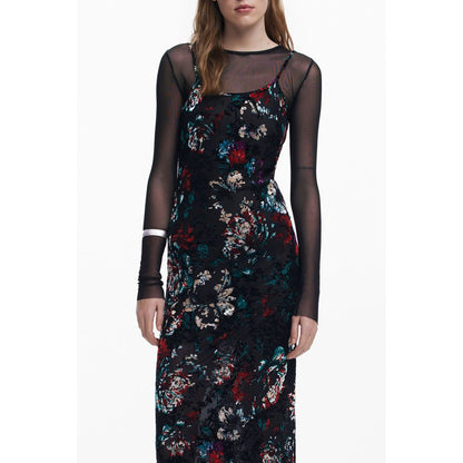 Desigual Black Polyester Dress - Cassidy