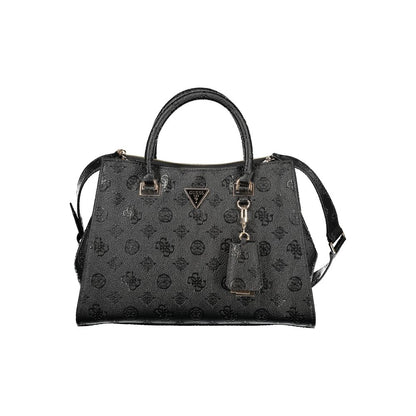 Guess Jeans Black CRESIDIA II Handbag – Faux Leather, Stylish Everyday Companion