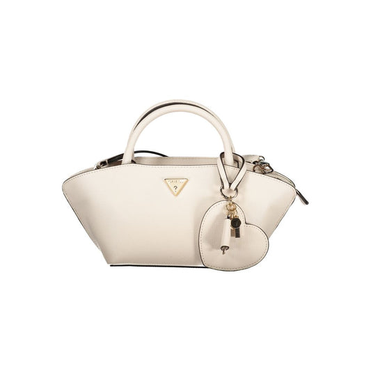 Guess Jeans Beige Bolena Mini Bag – Faux Leather, Stylish Compact Design