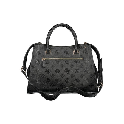 Guess Jeans Black CRESIDIA II Handbag – Faux Leather, Stylish Everyday Companion