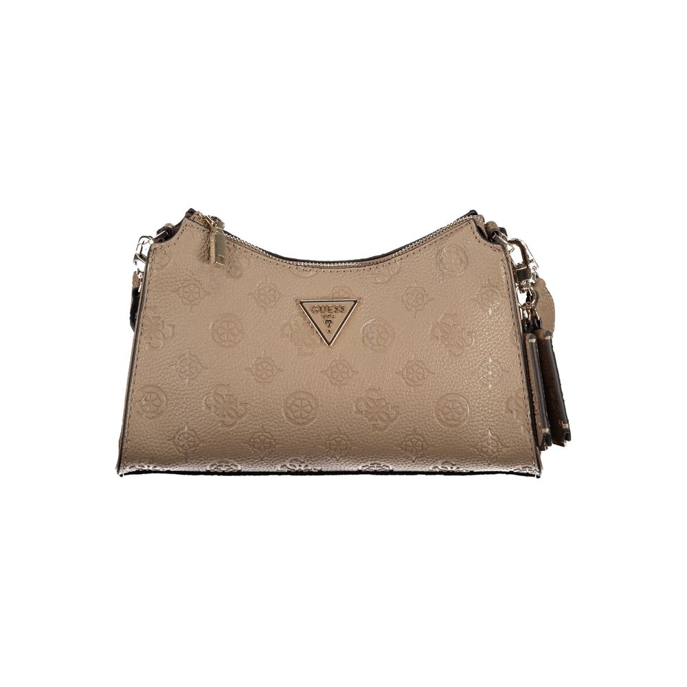 Guess Jeans Beige CRESIDIA II Bag – Faux Leather, Chic Everyday Essential