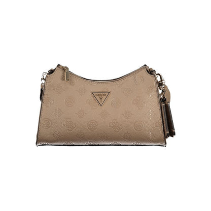 Guess Jeans Beige CRESIDIA II Bag – Faux Leather, Chic Everyday Essential
