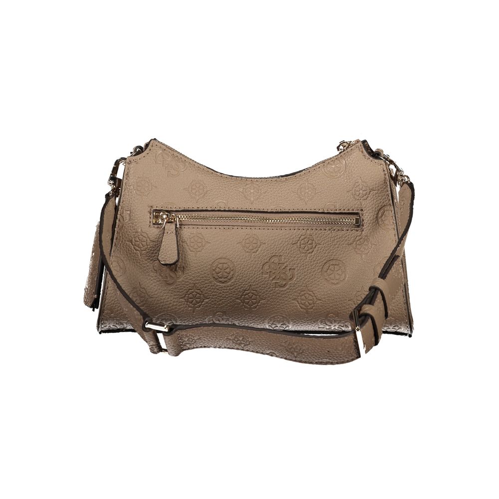 Guess Jeans Beige CRESIDIA II Bag – Faux Leather, Chic Everyday Essential