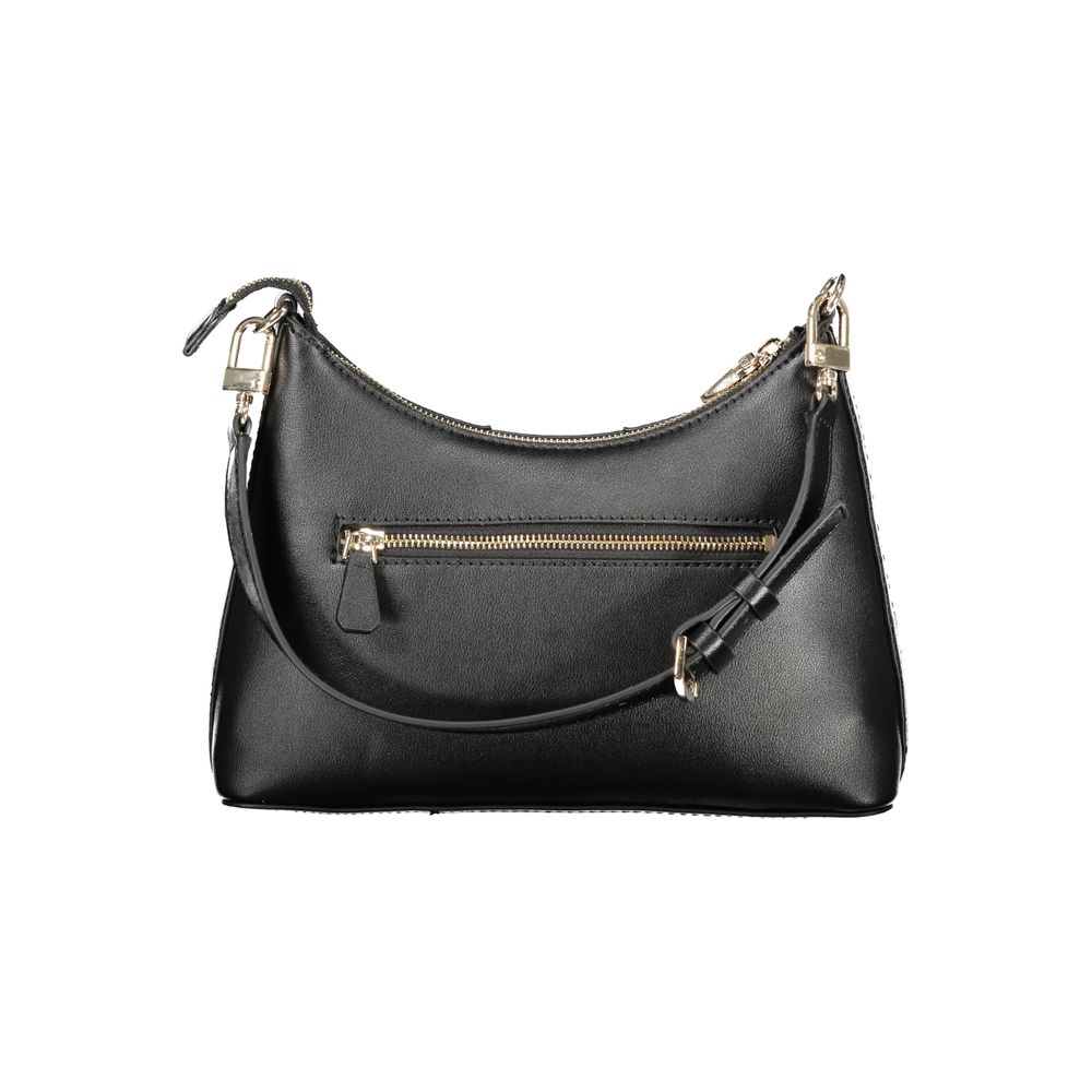 Guess Jeans Black Greyson II Bag – Faux Leather, Versatile Design