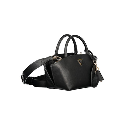 Guess Jeans Black Bolena Mini Bag – Faux Leather, Chic Compact Design