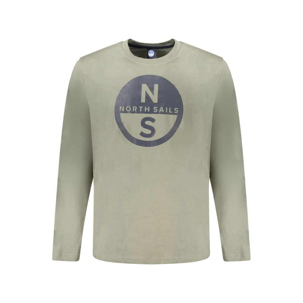 North Sails Green Cotton Long-Sleeved T-Shirt