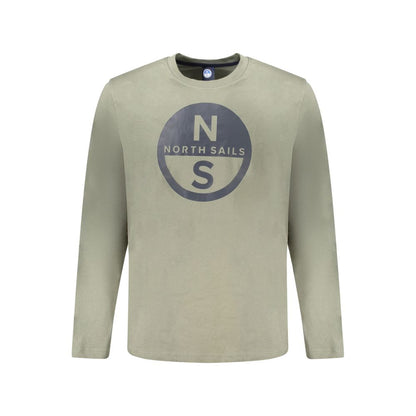 North Sails Green Cotton Long-Sleeved T-Shirt