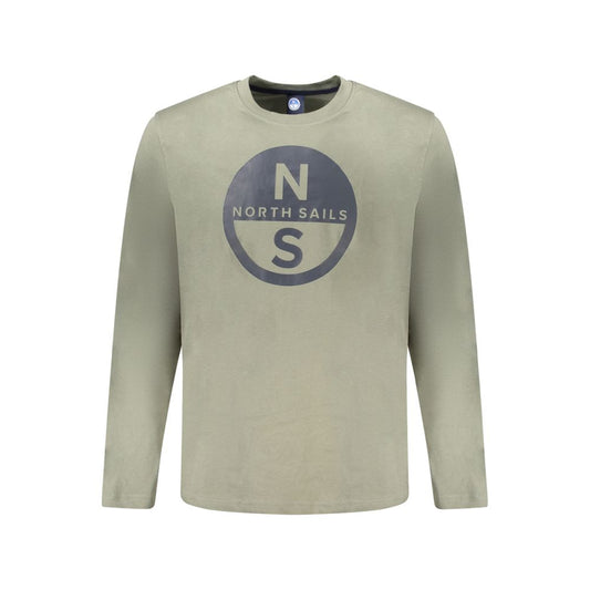 North Sails Green Cotton Long-Sleeved T-Shirt