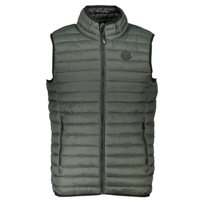Gianmarco Venturi Green Polyamide Sleeveless Padded Gilet Jacket