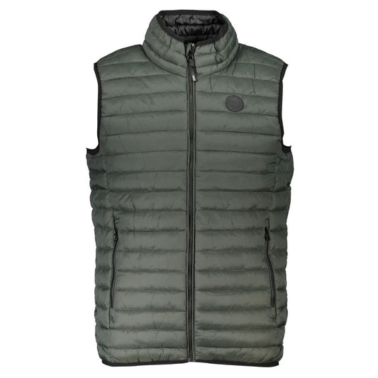Gianmarco Venturi Green Polyamide Sleeveless Padded Gilet Jacket