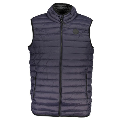 Gianmarco Venturi Blue Polyamide Sleeveless Padded Gilet Jacket