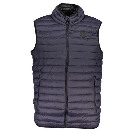 Gianmarco Venturi Blue Polyamide Sleeveless Padded Gilet Jacket