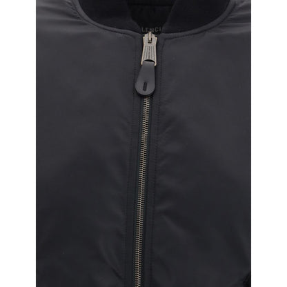 Balenciaga Standard Black Bomber Jacket for Men