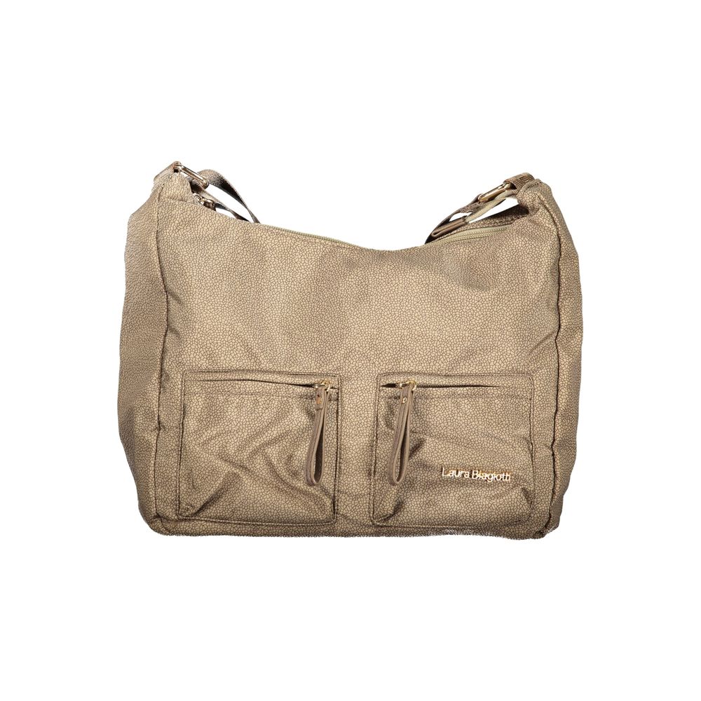 Laura Biagiotti Lorde Bag - Beige Polyester Handbag