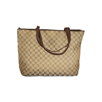 Laura Biagiotti Beige Polyester Women Handbag - Delray Bag