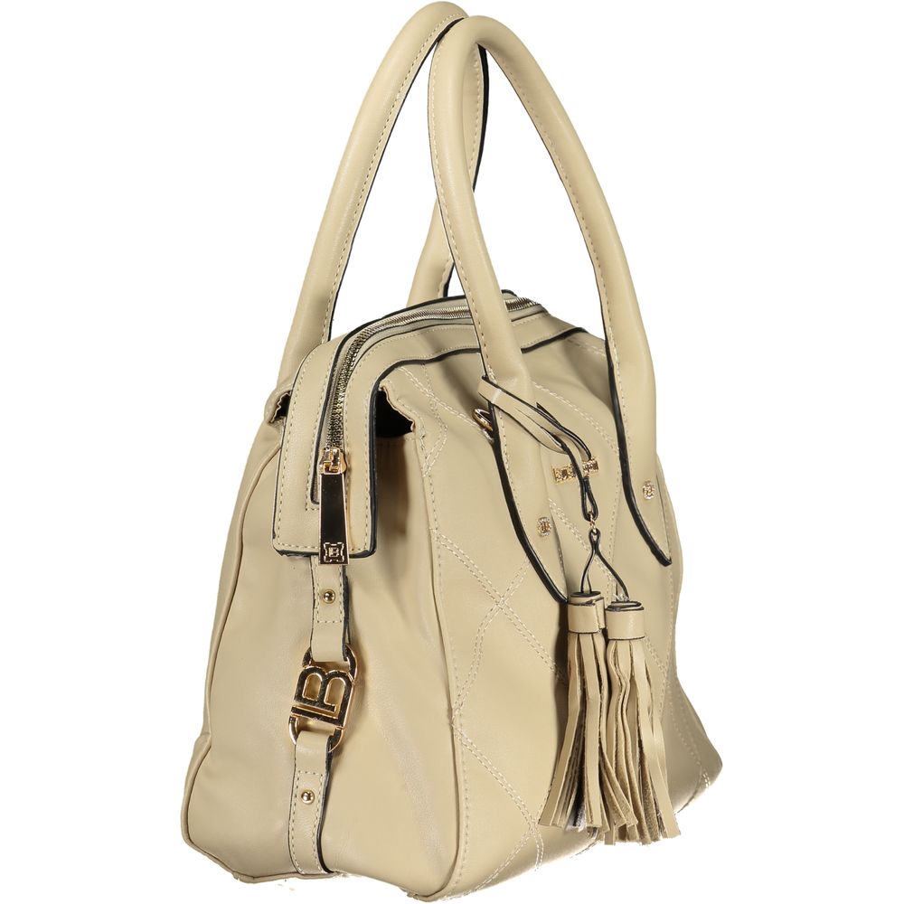 Laura Biagiotti Beige PVC Women Handbag - JALENE Bag