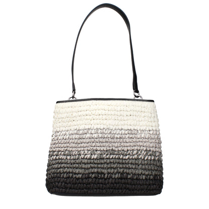 Michael Kors Black Raffia Shoulder Bag