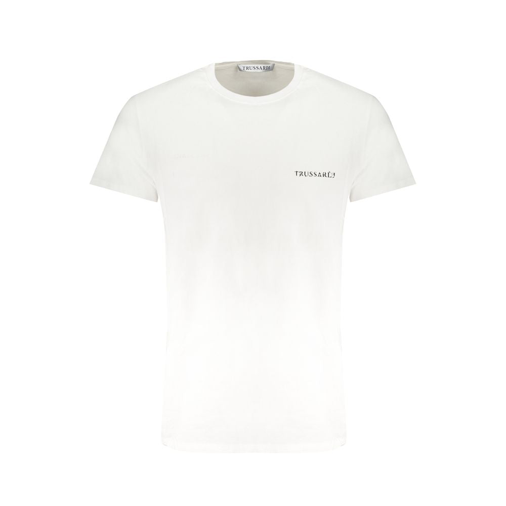 Trussardi White Cotton T-Shirt - Timeless Style