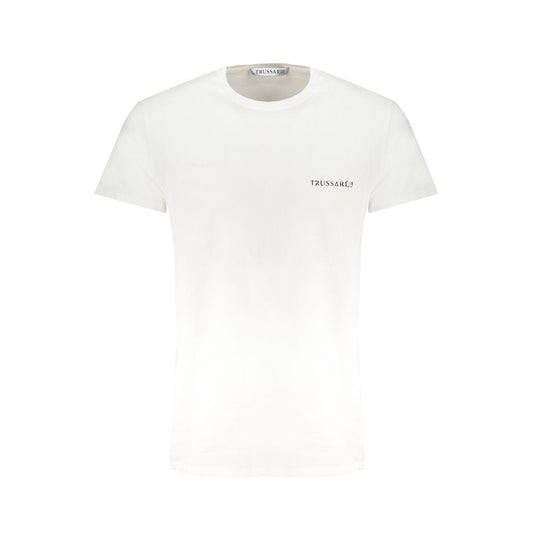 Trussardi White Cotton T-Shirt - Timeless Style