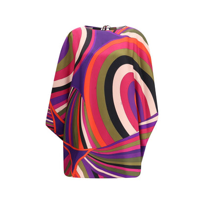 Emilio Pucci Silk Short Kaftan in Marmo Print