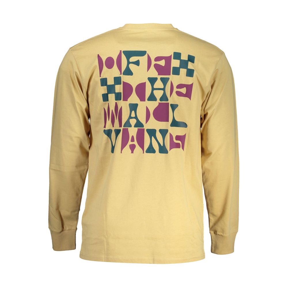 Vans Beige Cotton Long Sleeve T-Shirt