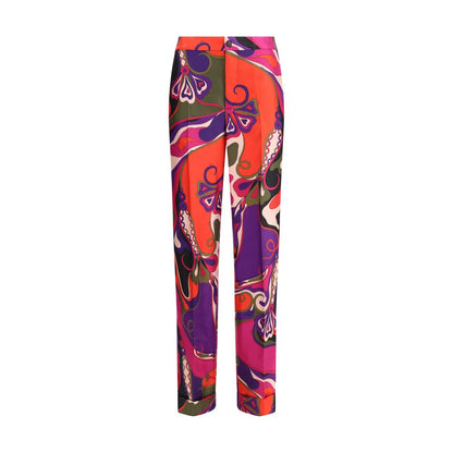 Emilio Pucci Silk Pyjama Orchidee Pants