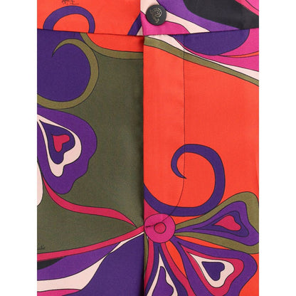 Emilio Pucci Silk Pyjama Orchidee Pants