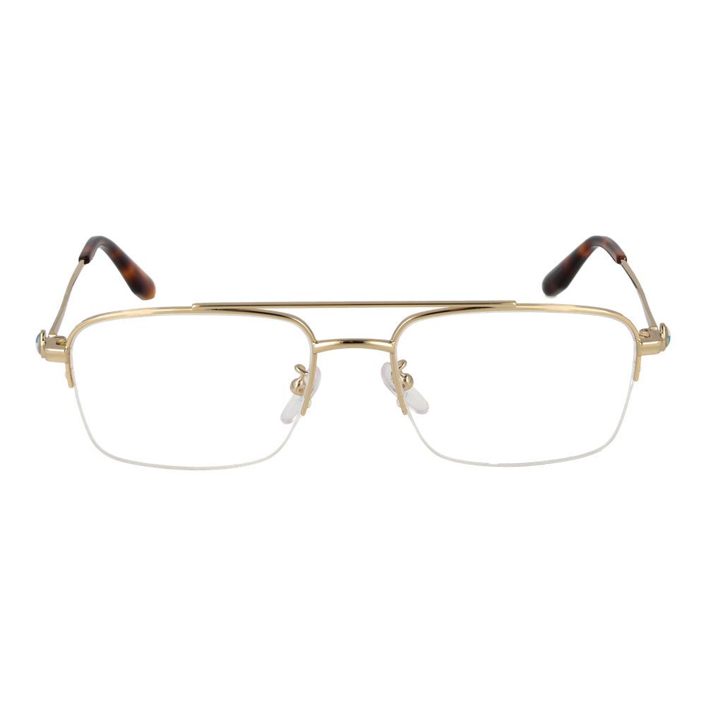 BMW Gold Men's Optical Glasses – Half-Rim Frame, 54mm