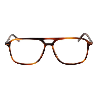 Ermenegildo Zegna Brown Men’s Optical Glasses – Full-Rim Frame, 57mm