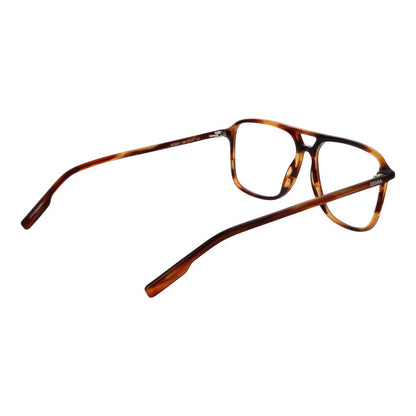 Ermenegildo Zegna Brown Men’s Optical Glasses – Full-Rim Frame, 57mm