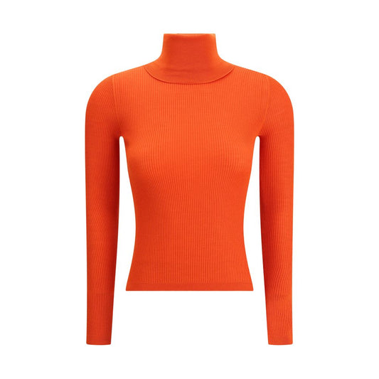 Saint Laurent Orange Turtleneck Top