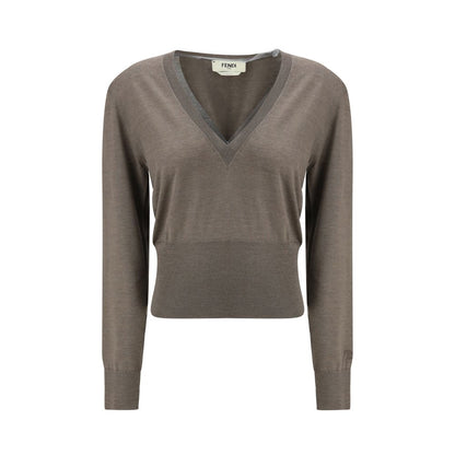 Fendi Cashmere and Silk Long-Sleeve Sweater