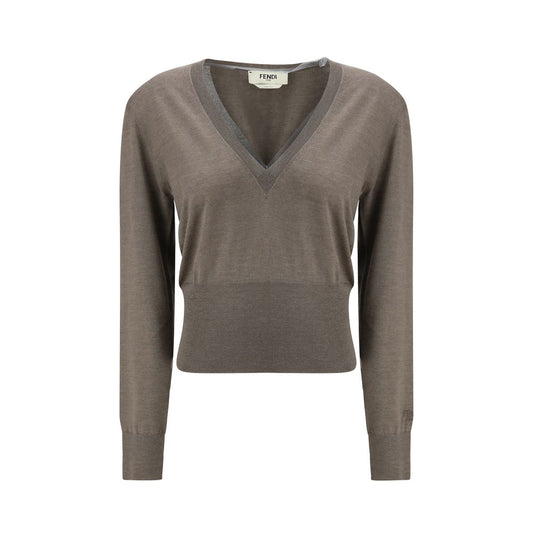 Fendi Cashmere and Silk Long-Sleeve Sweater