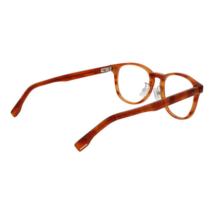 Hugo Boss Men’s Optical Glasses – Brown Panto Frame, 52mm