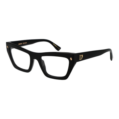 Dsquared² Women’s Optical Glasses – Black Cat Eye Frame, 52mm