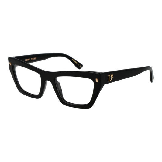 Dsquared² Women’s Optical Glasses – Black Cat Eye Frame, 52mm