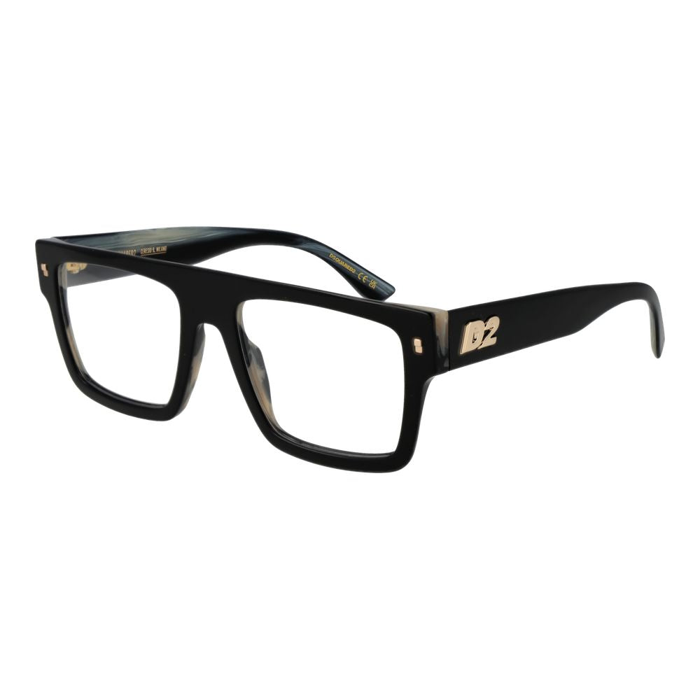 Dsquared² Men's Optical Glasses – Black Rectangle Frame, 54mm