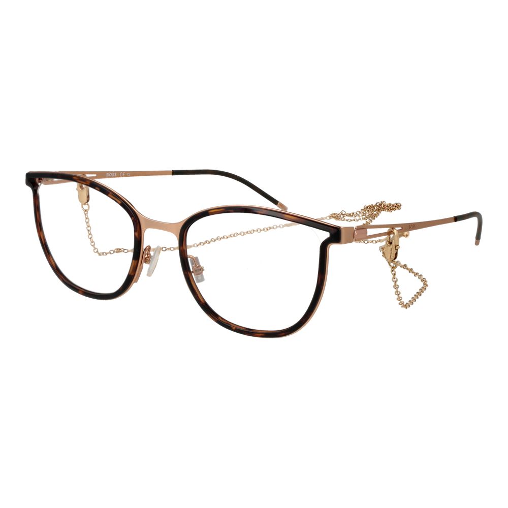 Hugo Boss Women’s Optical Glasses – Gold Butterfly Frame, 53mm