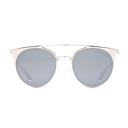 Emporio Armani Women’s Sunglasses – Gray Metal Frame, Mirrored Lenses