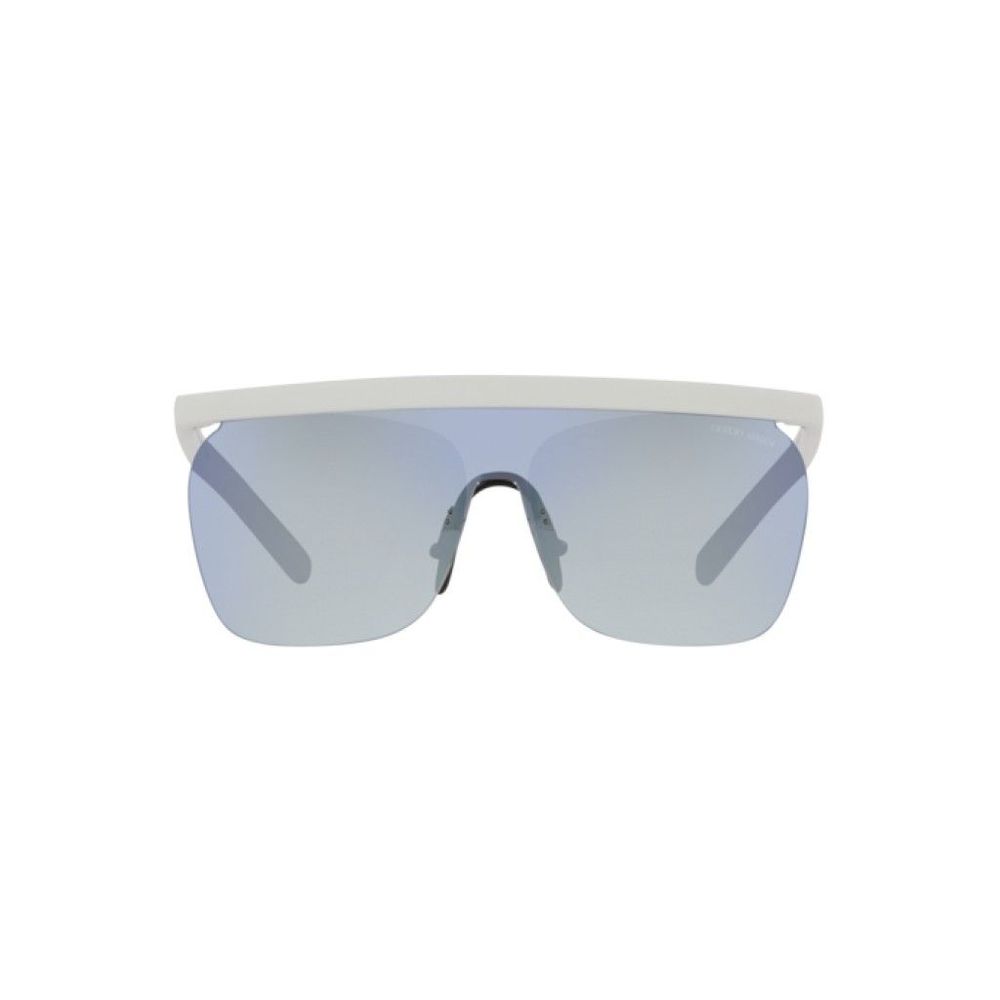 Giorgio Armani Men's Sunglasses – White Acetate Frame, Blue Lenses